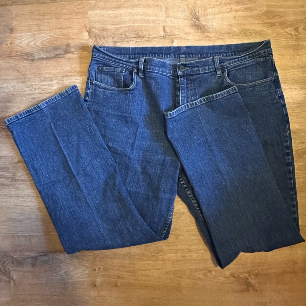 Vintage L.L. Bean Straight Leg Cotton Blue Jeans